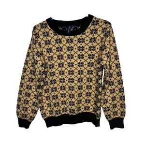 Janie and Jack Boys Geo Snowflake Cozy Winter Fair Isle Sweater Size 4